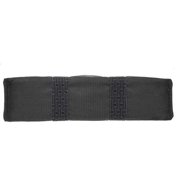 HERMES Logo Herline MM Hand Tote Bag Canvas Gray SHW Made In France 38KA972 - Picture 6 of 16